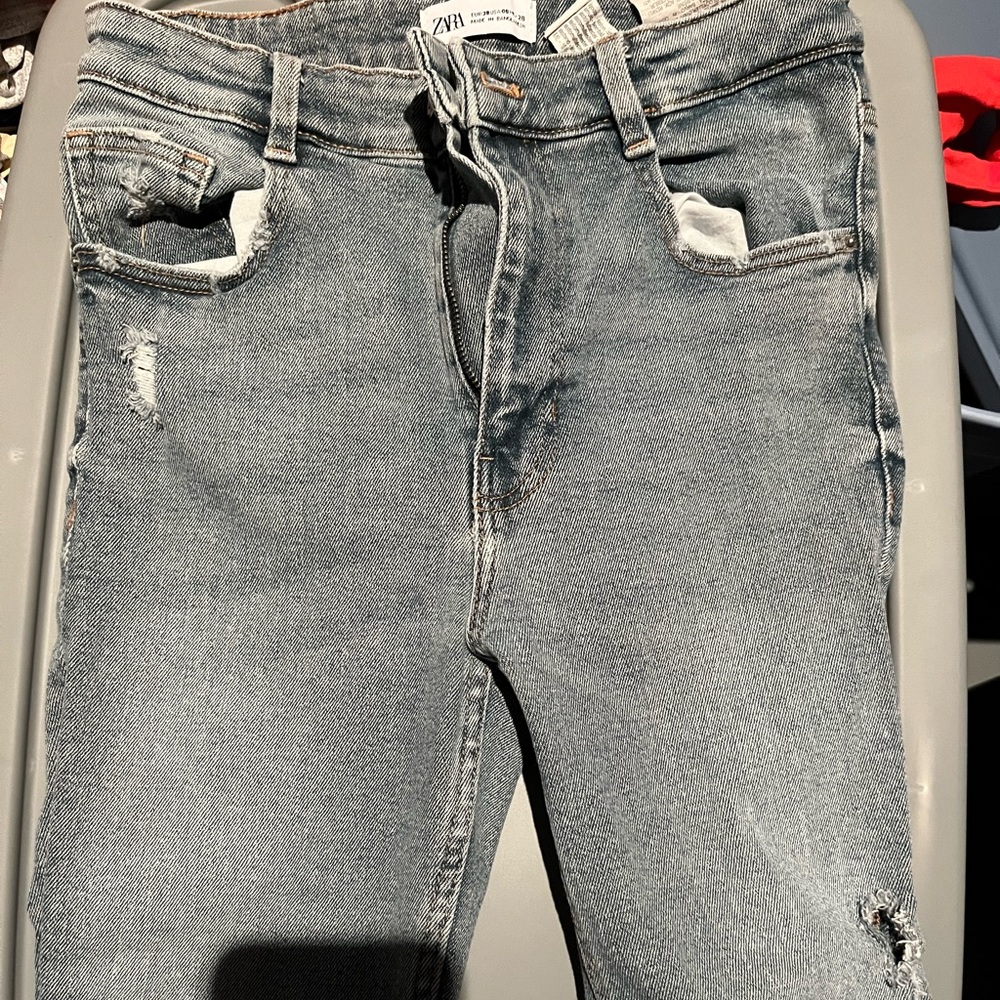 Zara ripped jeans